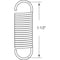 Prime-Line Extension Spring, 7 in. x 1-1/2 in. x 0.047 in., Steel, Single Loop, PK2 SP 9602 - alternate 2